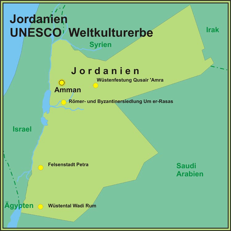 UNESCO Weltkulturerbe in Jordanien